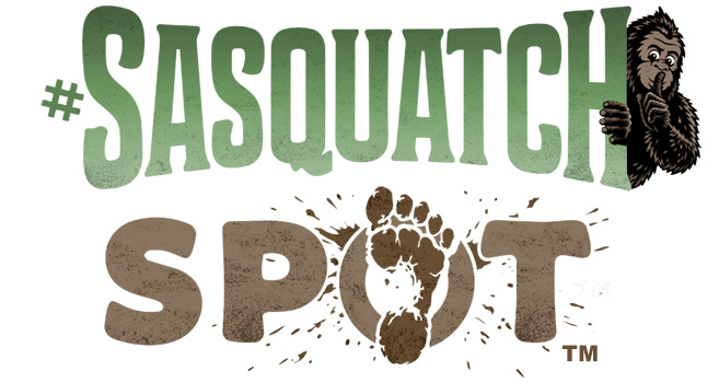 Sasquatch Spot logo - the real-world Bigfoot seeking adventure.