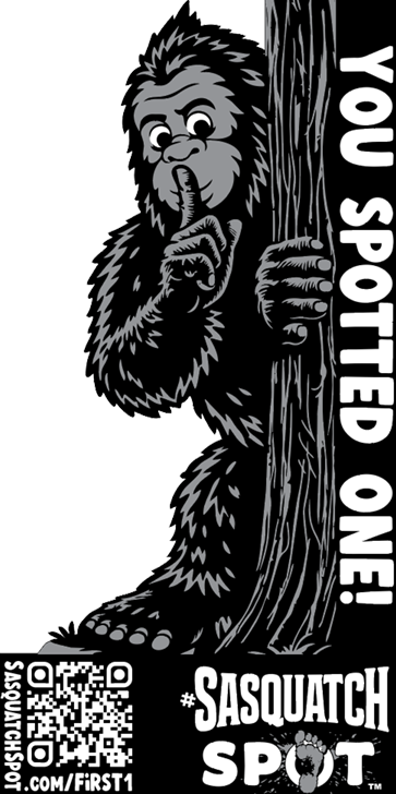 You spotted the Shushing Sasquatch Spot