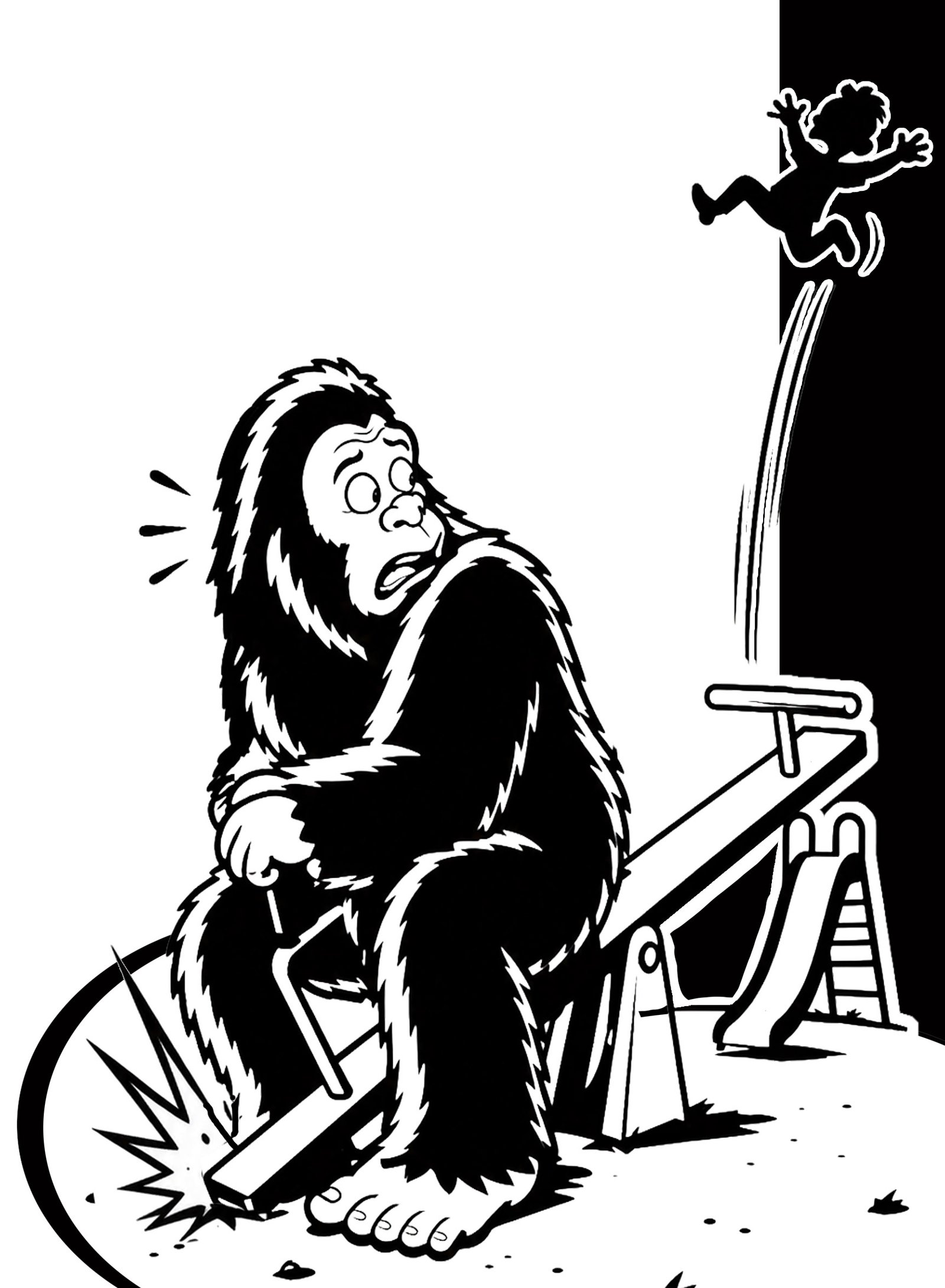 Bigfoot at Playground