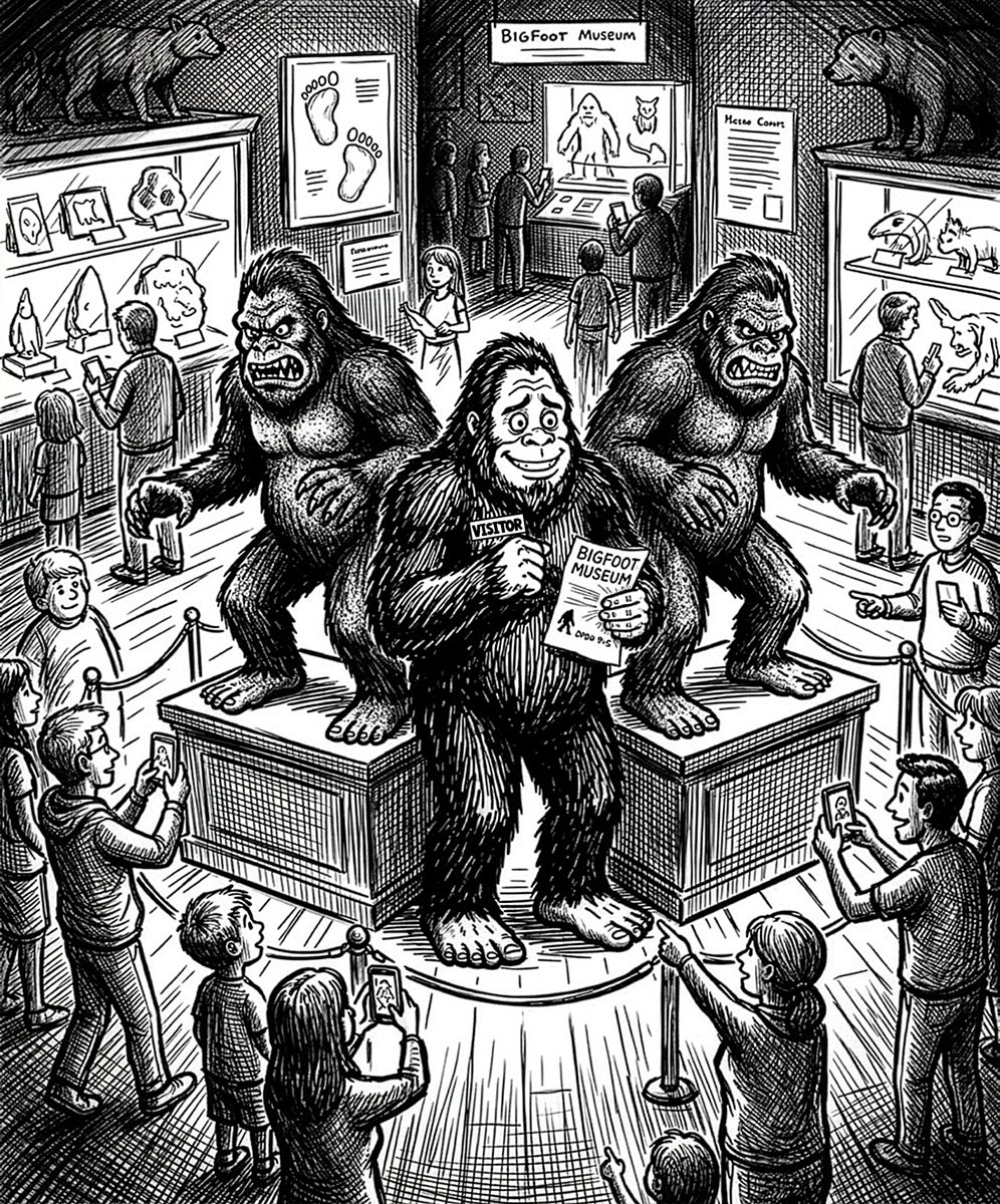 Bigfoot at Bigfoot Museum